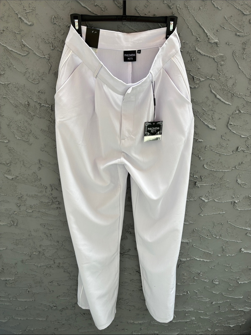 Wide Leg Women's Pants in Pastel Purple White Stripe Down Leg Sz 8
Retro 90s
